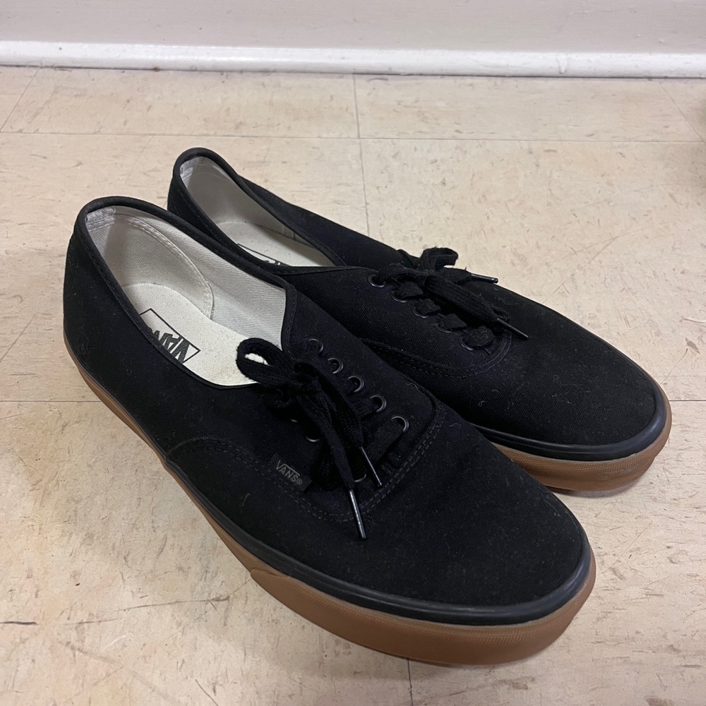 Vans Men's Black and Brown Sneakers